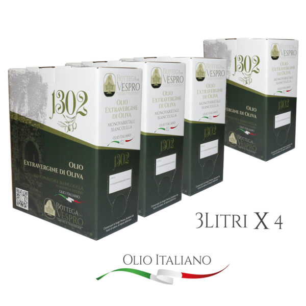 4 x Bag in Box di Olio Extravergine di Oliva 3L - PREORDER
